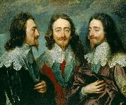 Anthony Van Dyck This triple portrait of King Charles I was sent to Rome for Bernini to model a bust on oil painting